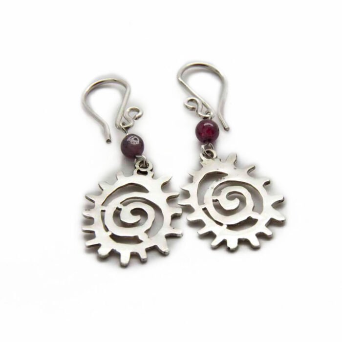 Aretes Espiral Huichol