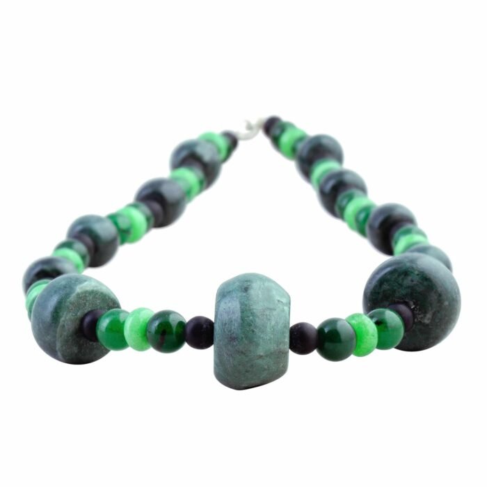 Collar de Jade Marmolina, Jadeita y Ónix