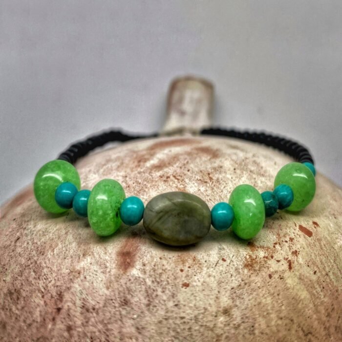 Pulsera Ónix, Turquesa, Jade  y Jaspe