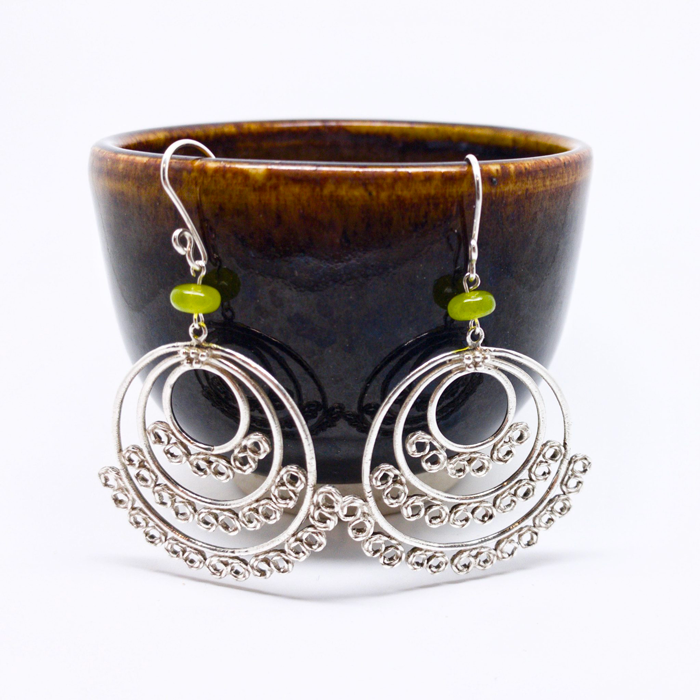 Aretes Filigrana Tres Círculos